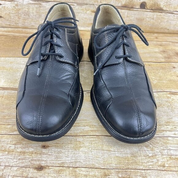 JOHNSTON & MURPHY Shuler‎ Bicycle Black Sheepskin Leather Oxfords Shoes 9 D main image 8